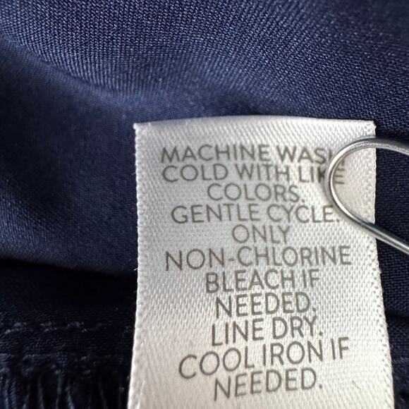 J. Jill Womens Premium Bi Stretch Pants Size 14 Tall Minimal Neutral Office Blue - Picture 6 of 7